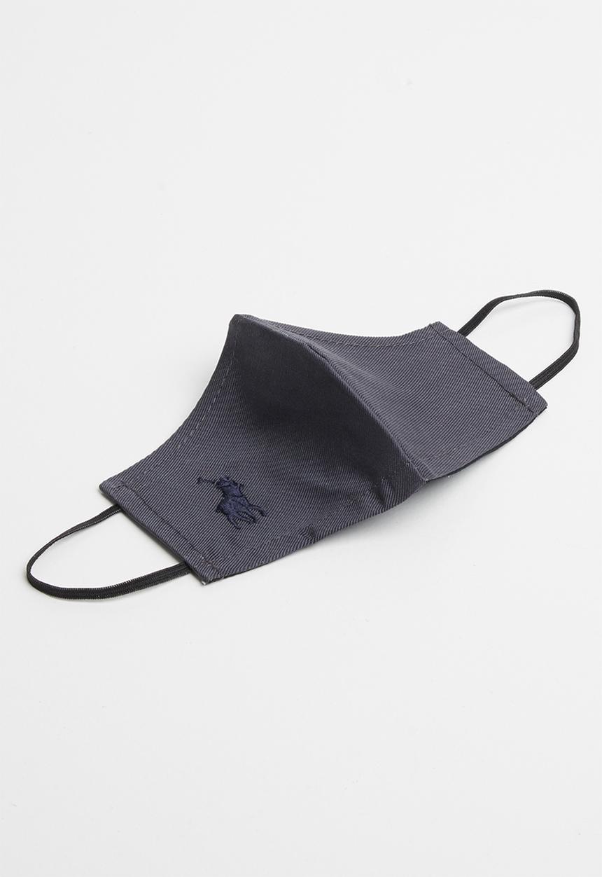 POLO - Kids polo branded mask - charcoal