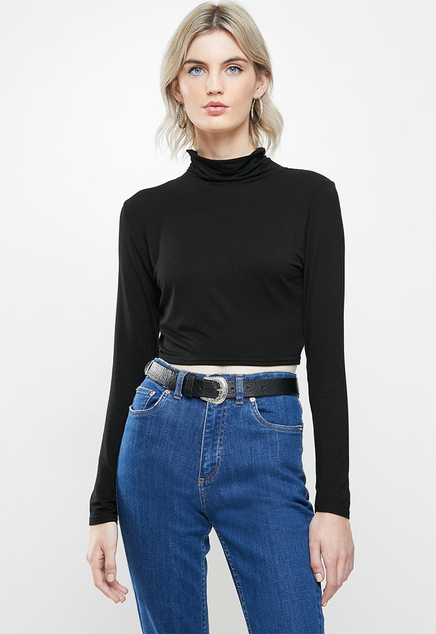 Glamorous - Highneck knit- black