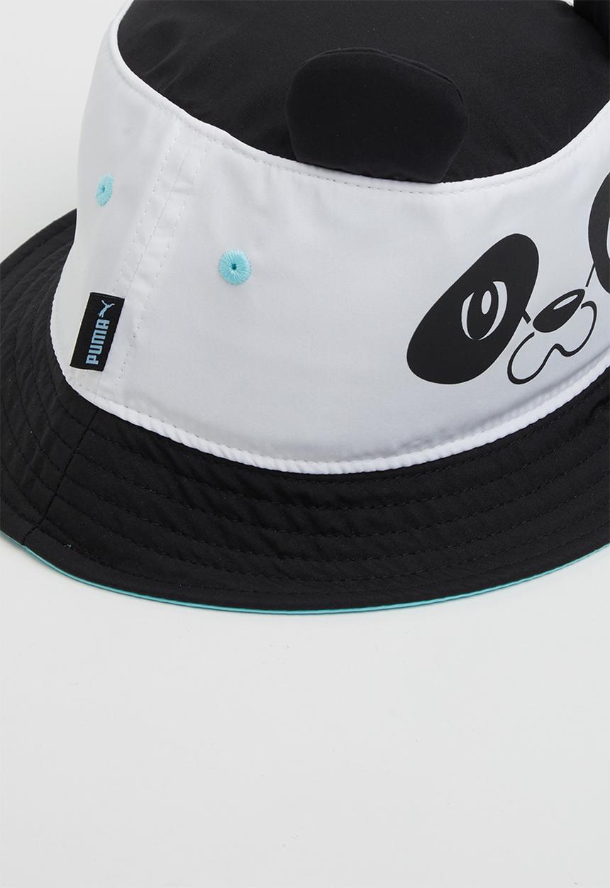 PUMA - Puma animal bucket hat - white & black 