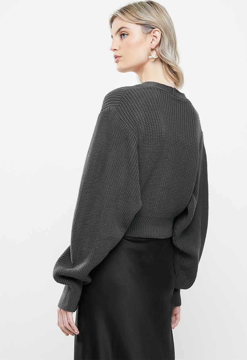 Glamorous - Cropped cardi - grey