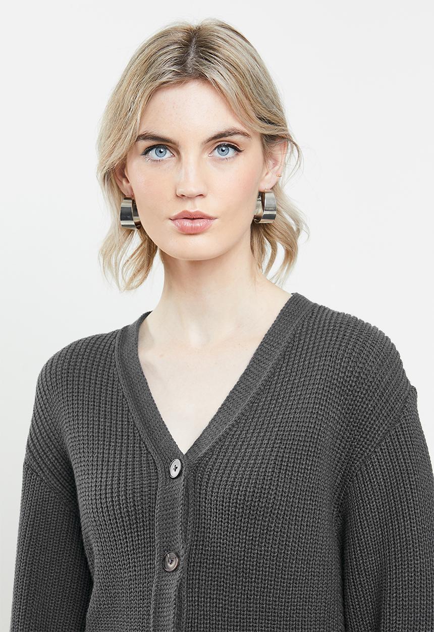 Glamorous - Cropped cardi - grey