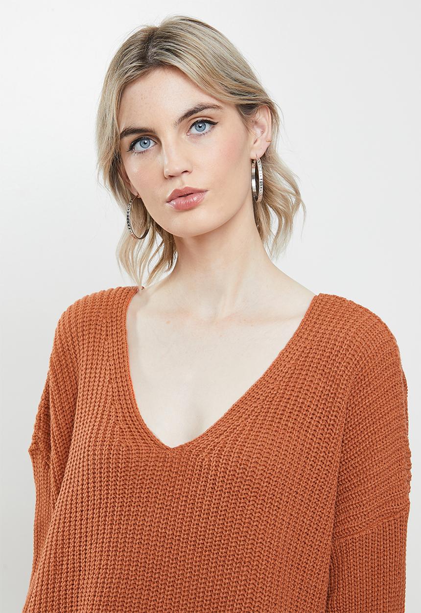 Glamorous - Round neck jumper - rust 