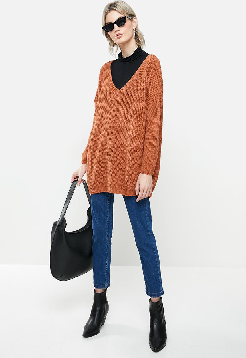 Glamorous - Round neck jumper - rust 