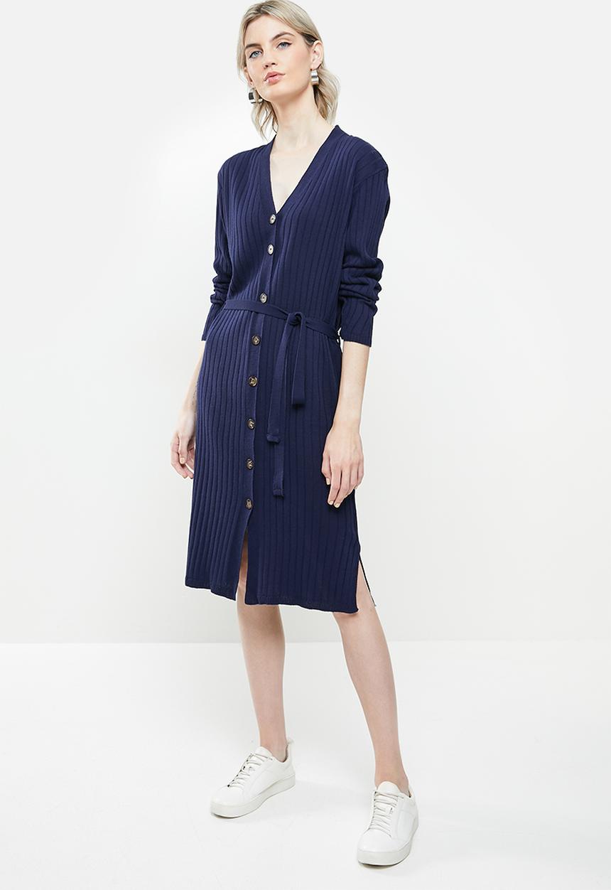 Glamorous - Knitted midi dress - navy