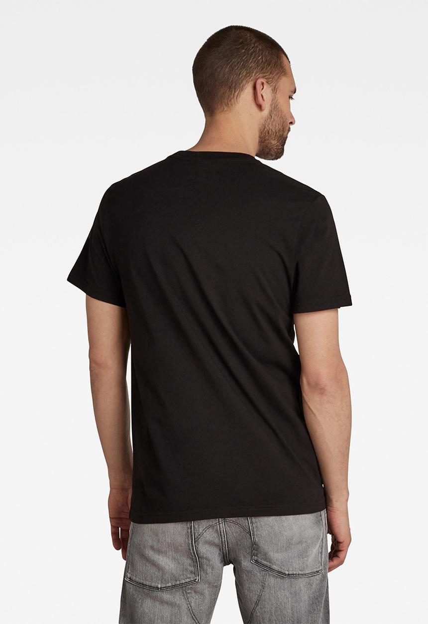 G-STAR - 1 reflective graphic r short sleeve tee  - dk black