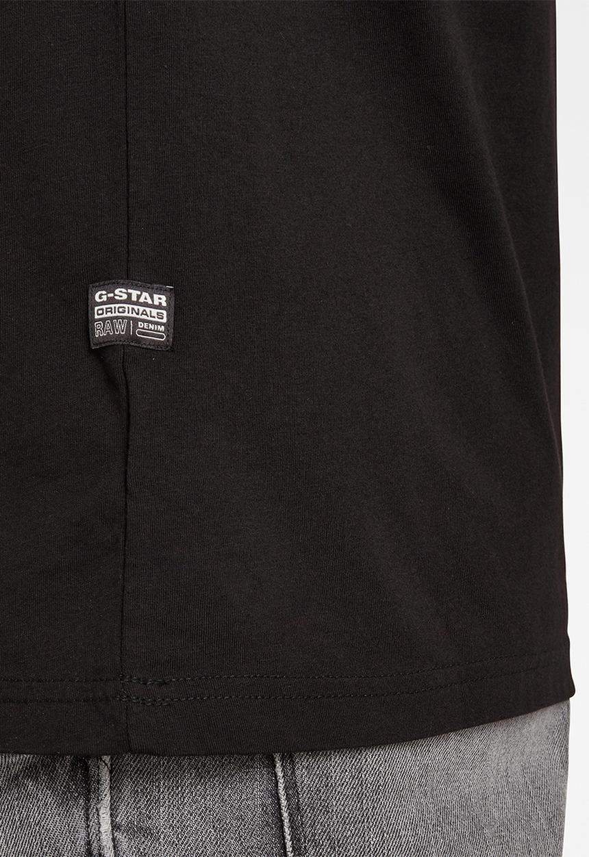 G-STAR - 1 reflective graphic r short sleeve tee  - dk black