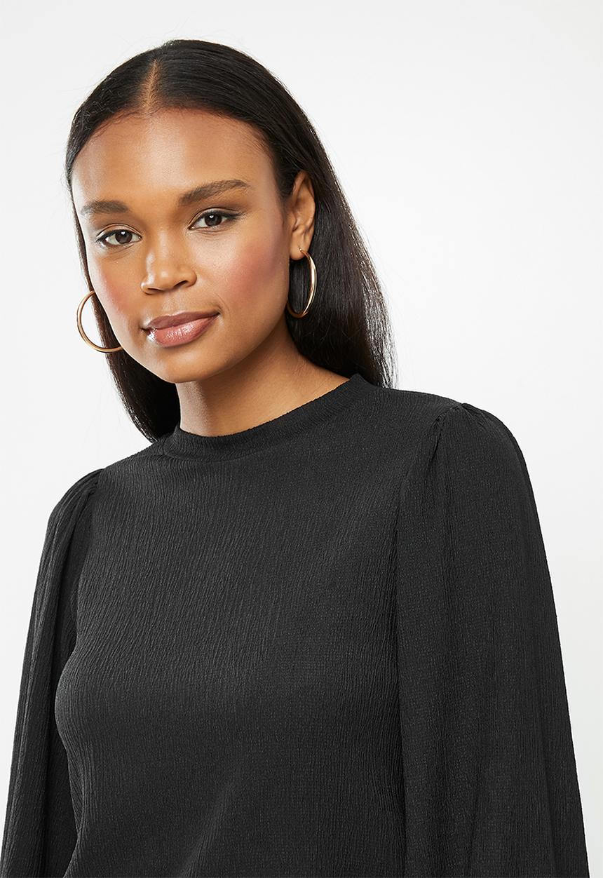 Me&B - Black essential bellow top - black 