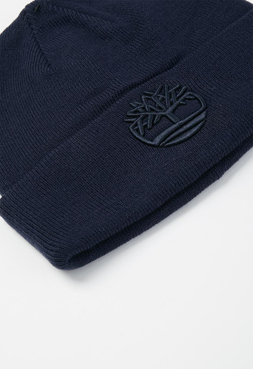 Timberland - Tonal 3d embroidery beanie - navy