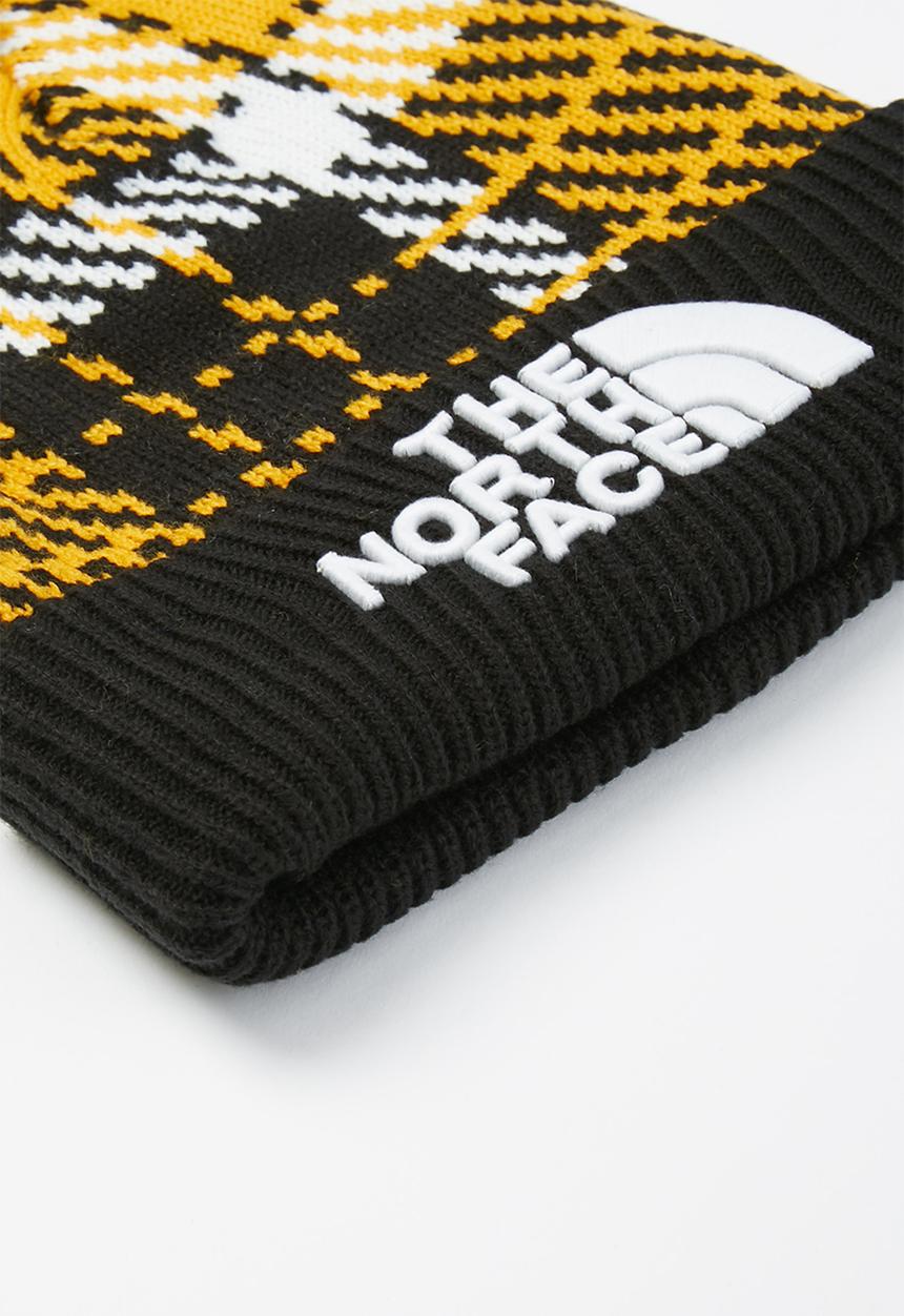 The North Face - Retro tnf pom beanie - yellow & black 