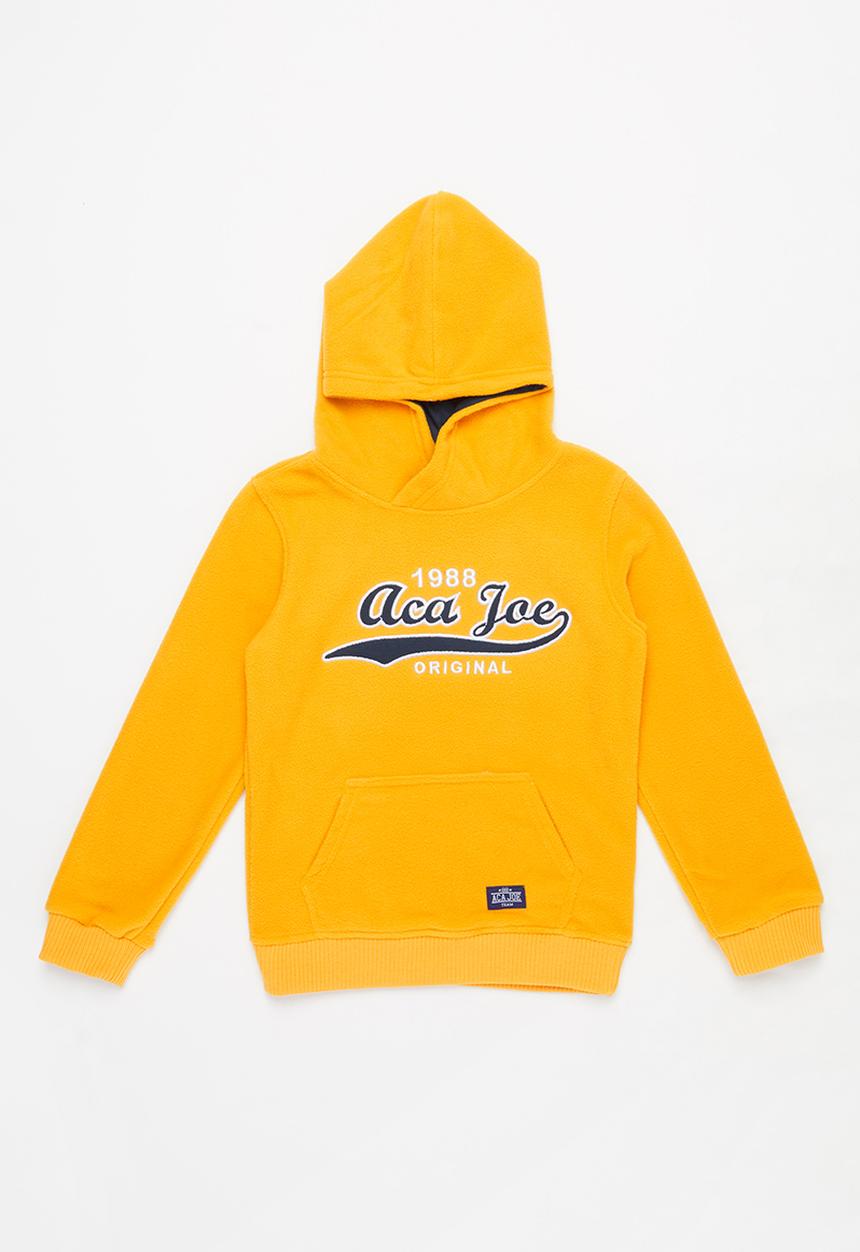 Aca Joe - Pre-boys core fleece hoodie - yellow 