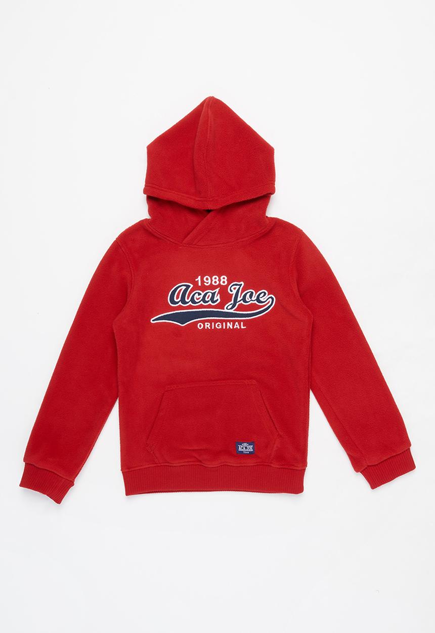 Aca Joe - Pre-boys core fleece hoodie - red