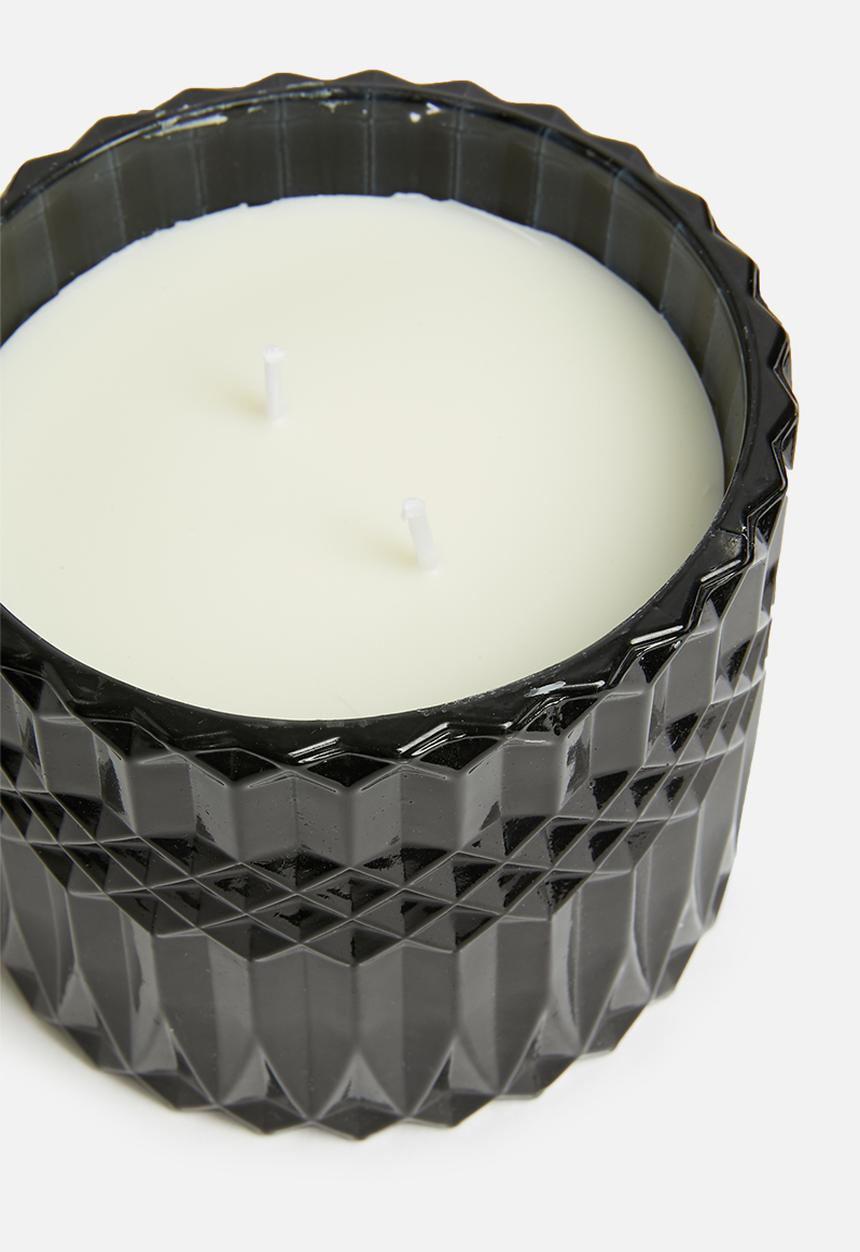 H&S - Lidded candle - black
