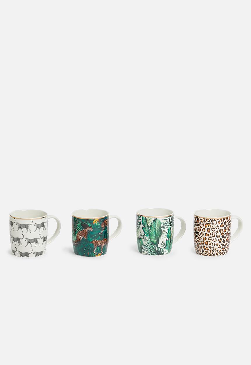 SIAKI - Animal mug set of 4 - multi