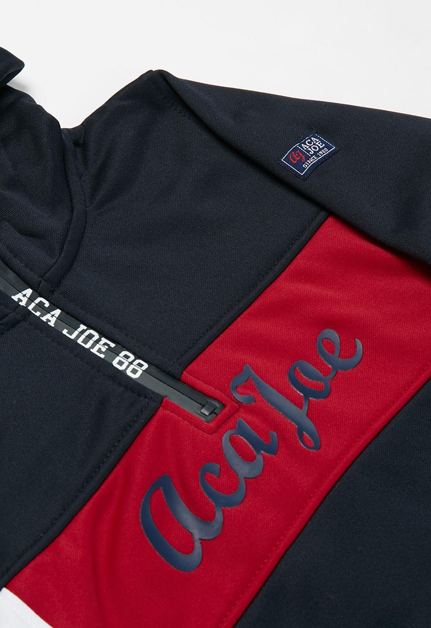 Aca Joe - Big-boys colour block cagoule - multi 