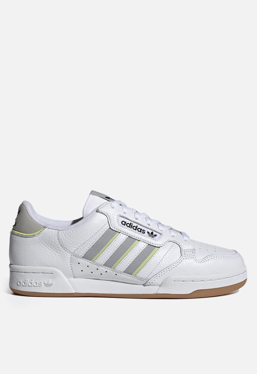 adidas Originals - Continental 80 stripes - ftwr white/grey two/semi frozen yellow