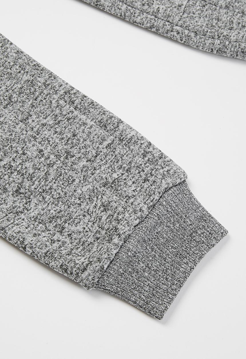 Aca Joe - Big-boys brushed grindle jogger - grey 