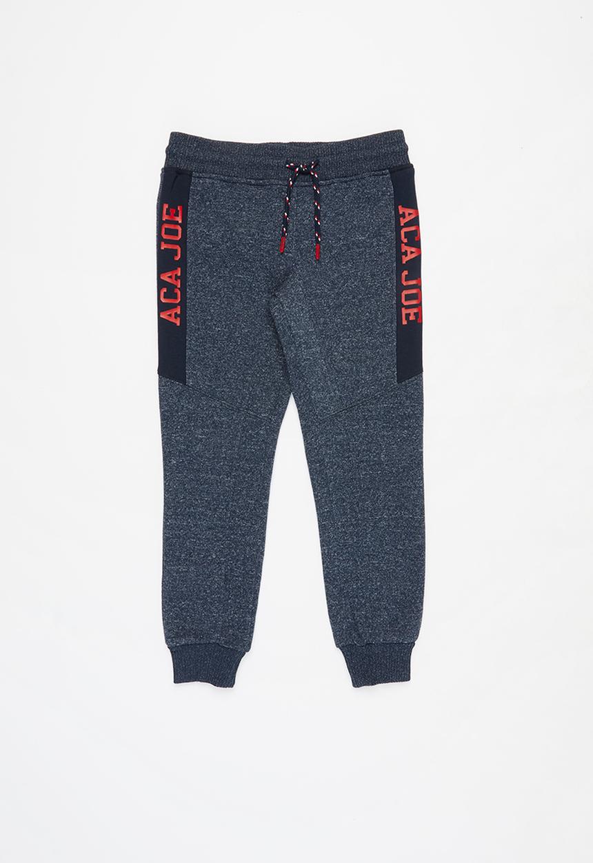 Aca Joe - Big-boys brushed grindle jogger - navy