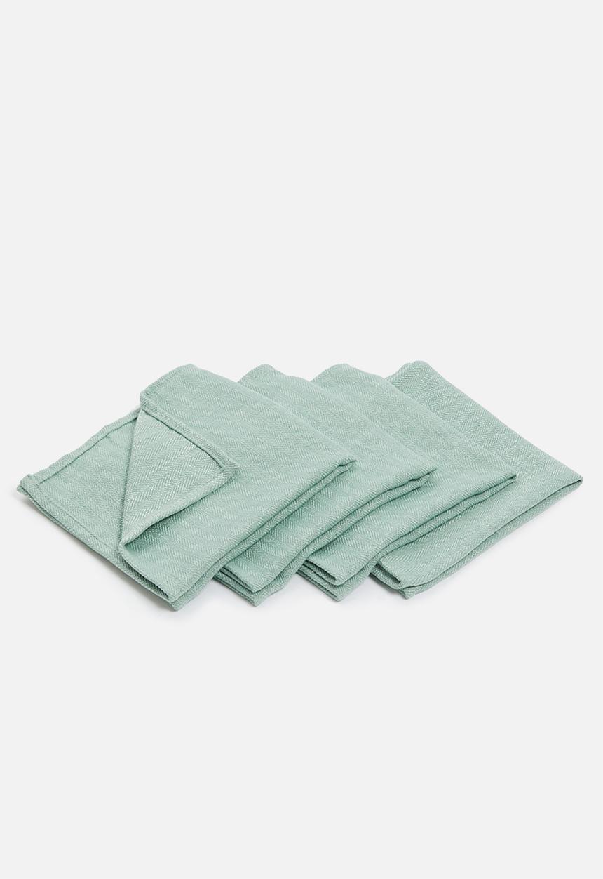 Hertex Haus - Enquire napkins set of 4 - aqua