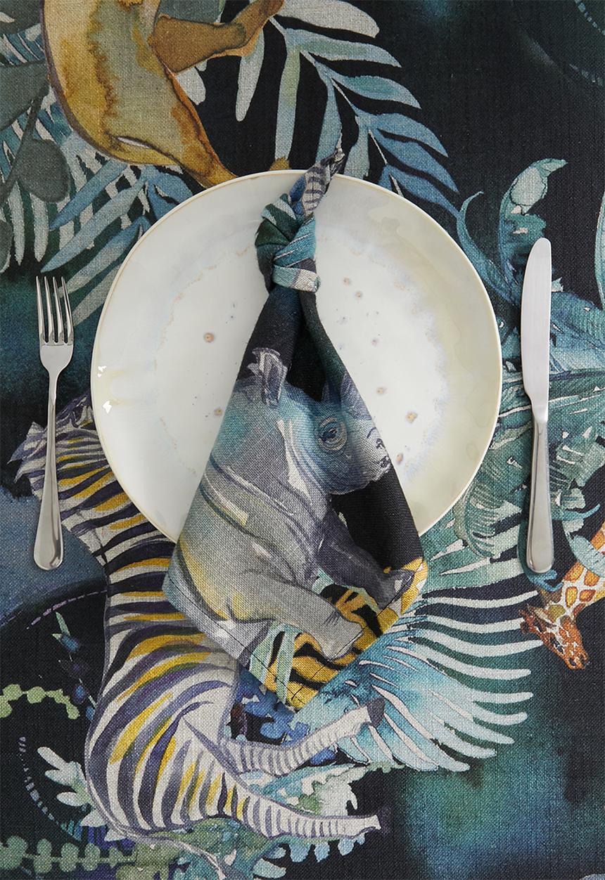 Hertex Haus - Freedom napkins set of  4 - midnight