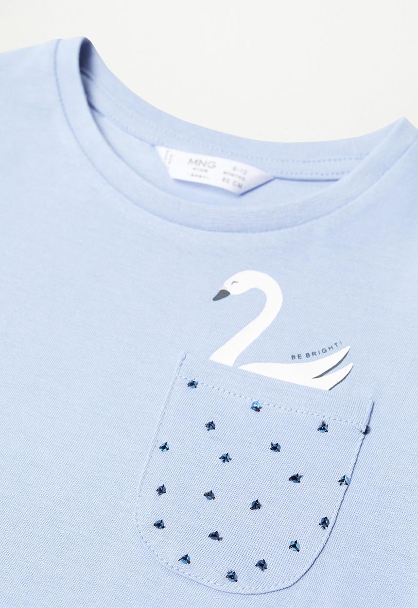 MANGO - Marina tee - blue
