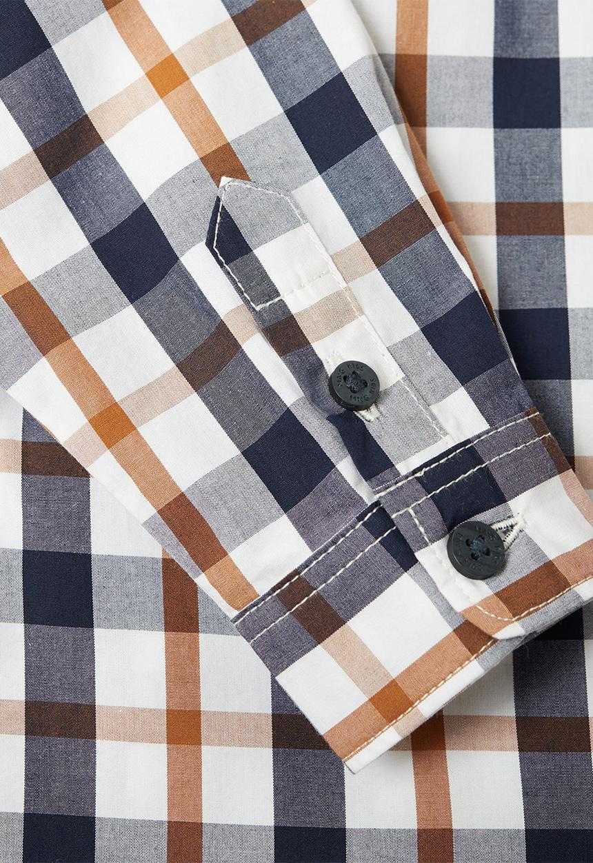 MANGO - Baby boys long sleeve check shirt - multi