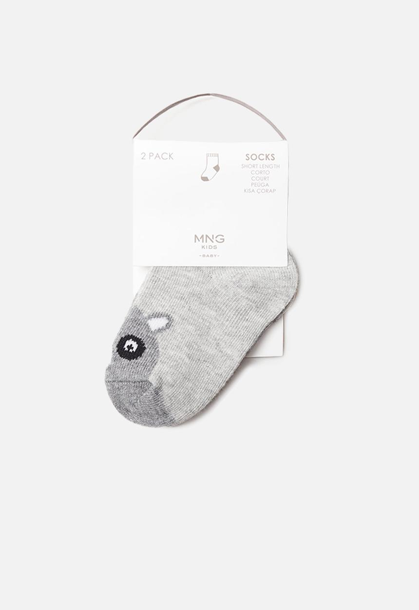MANGO - Mapache socks - grey