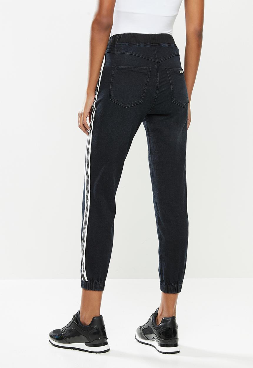 SISSY BOY - Rookie:ryder jogger track pants with tape - blue black