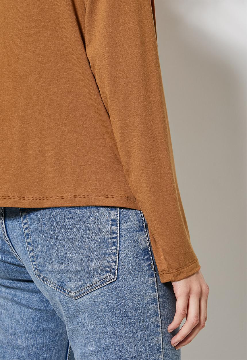 Superbalist - Grown on neck easy fit tee - tobacco