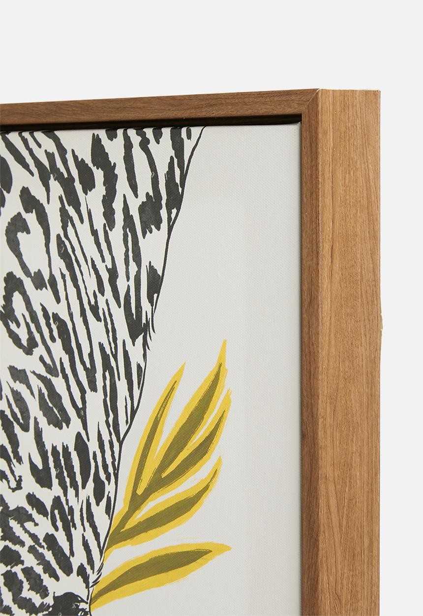 Hertex Haus - Cunning bold framed artwork - oak nature