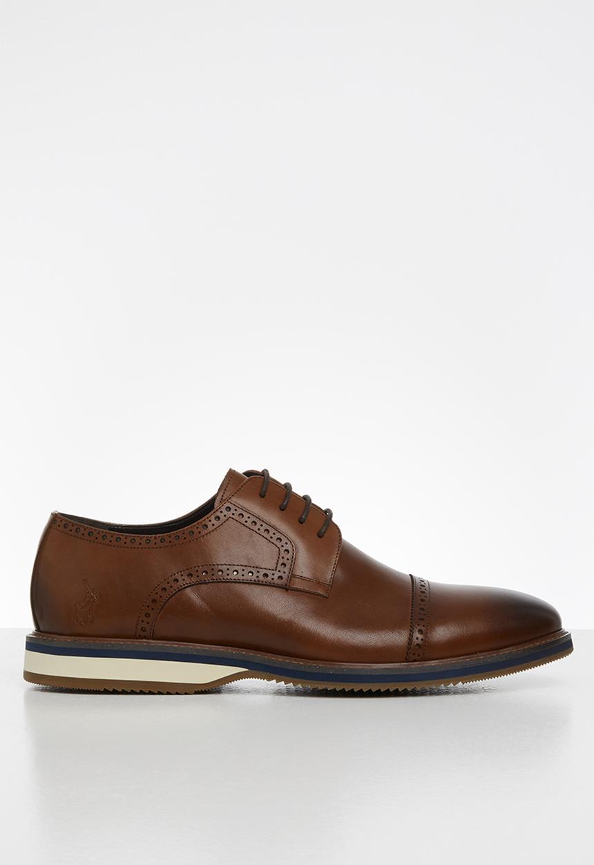 POLO - Edward leather casual lace up - brown