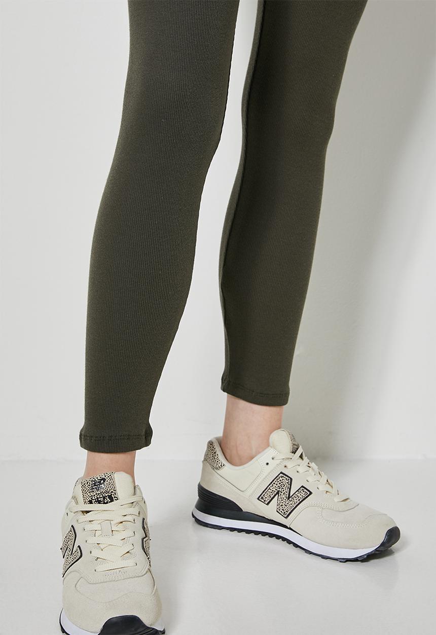 Superbalist - 7/8 Rib leggings - khaki