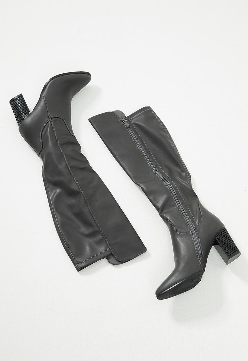 Butterfly Feet - Sierra over the knee boot - grey