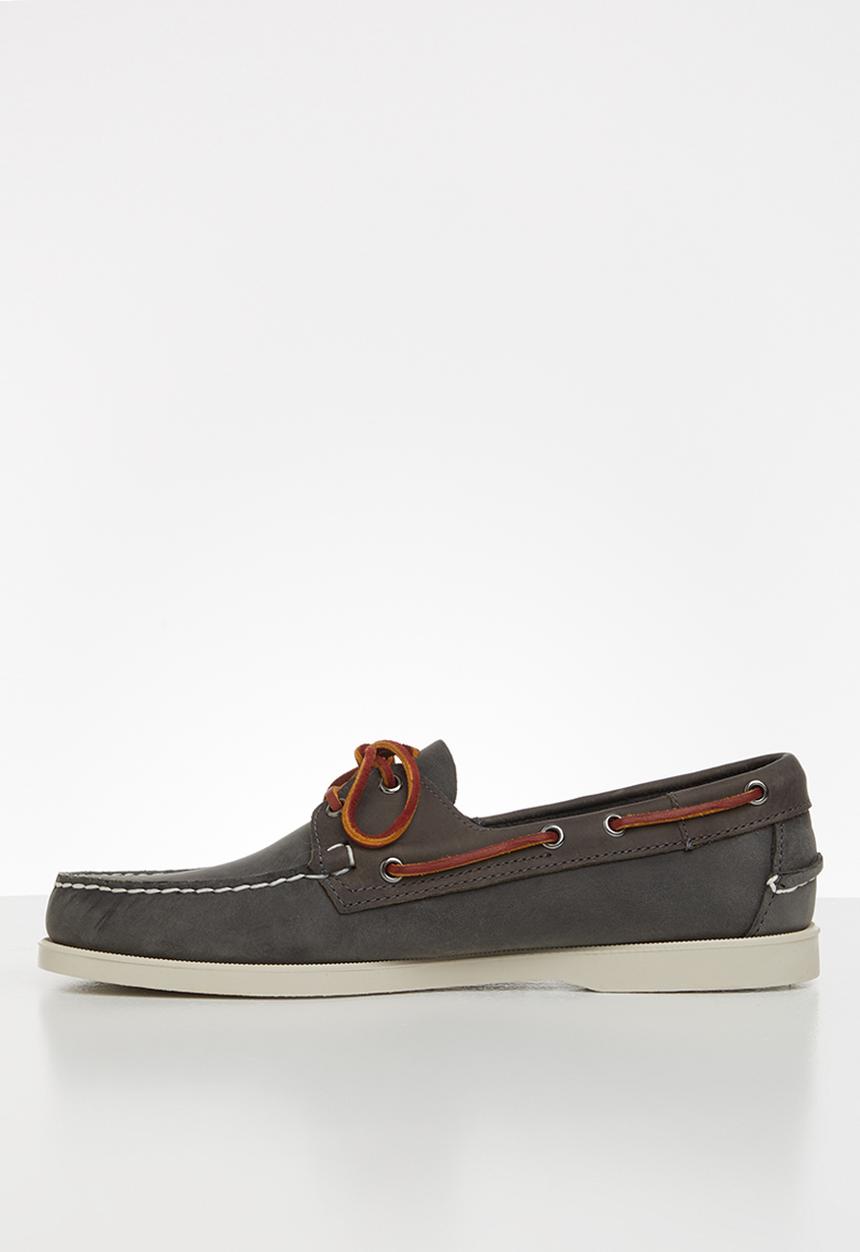 Sebago - Notch leather - dark grey &  blue navy