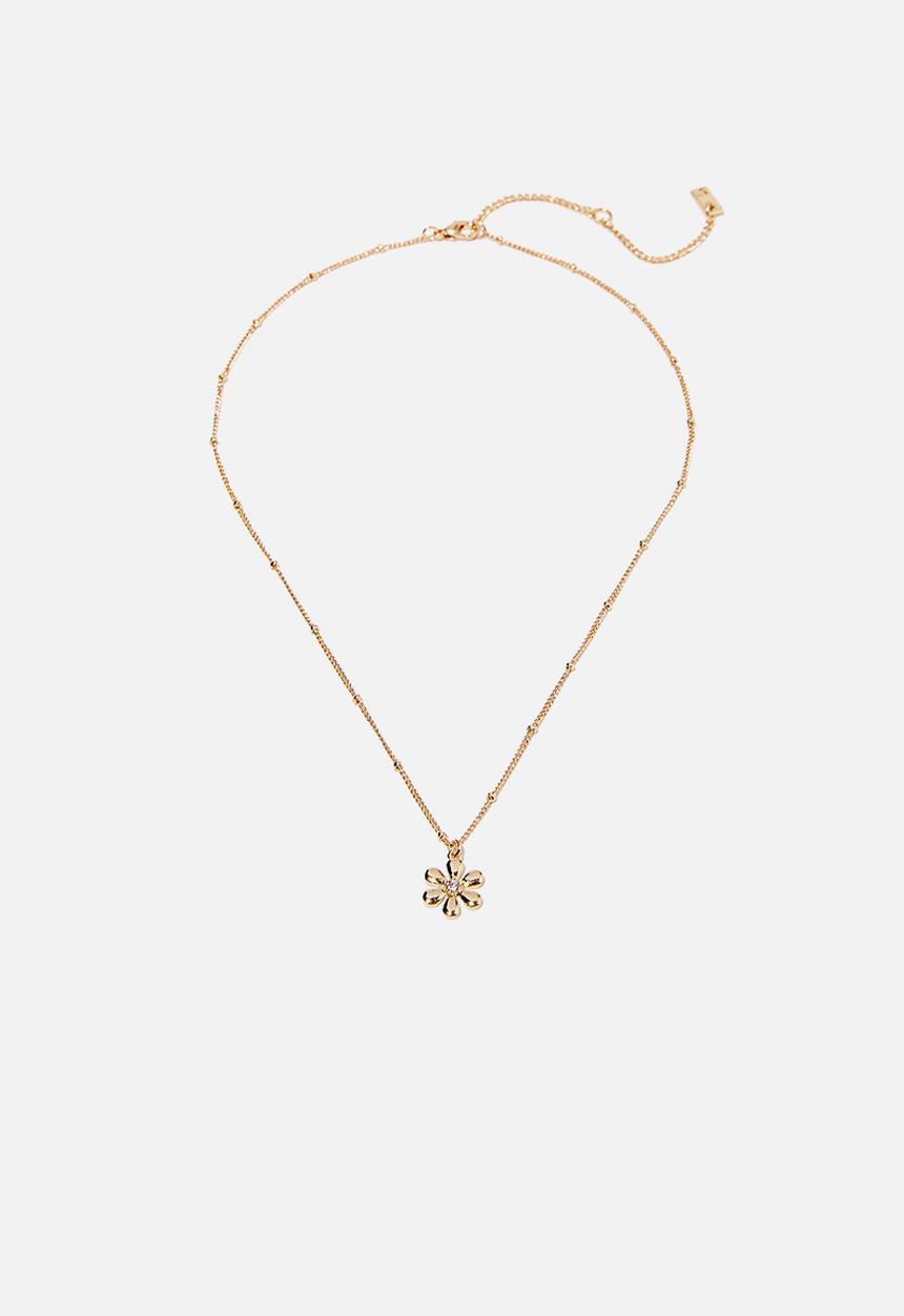 Rubi - Premium pendant necklace - gold plated daisy