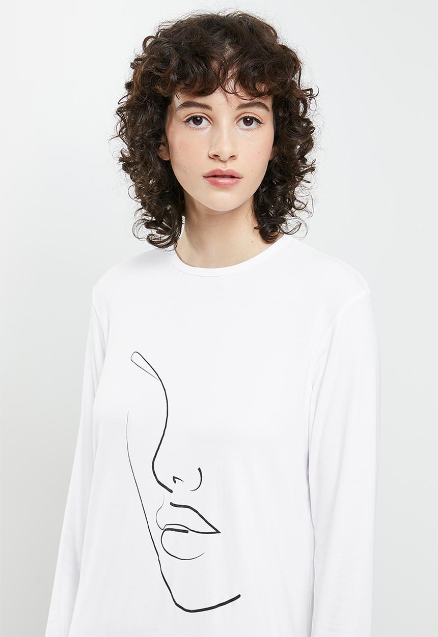 Superbalist - Sleep tee & pants set - white & grey 
