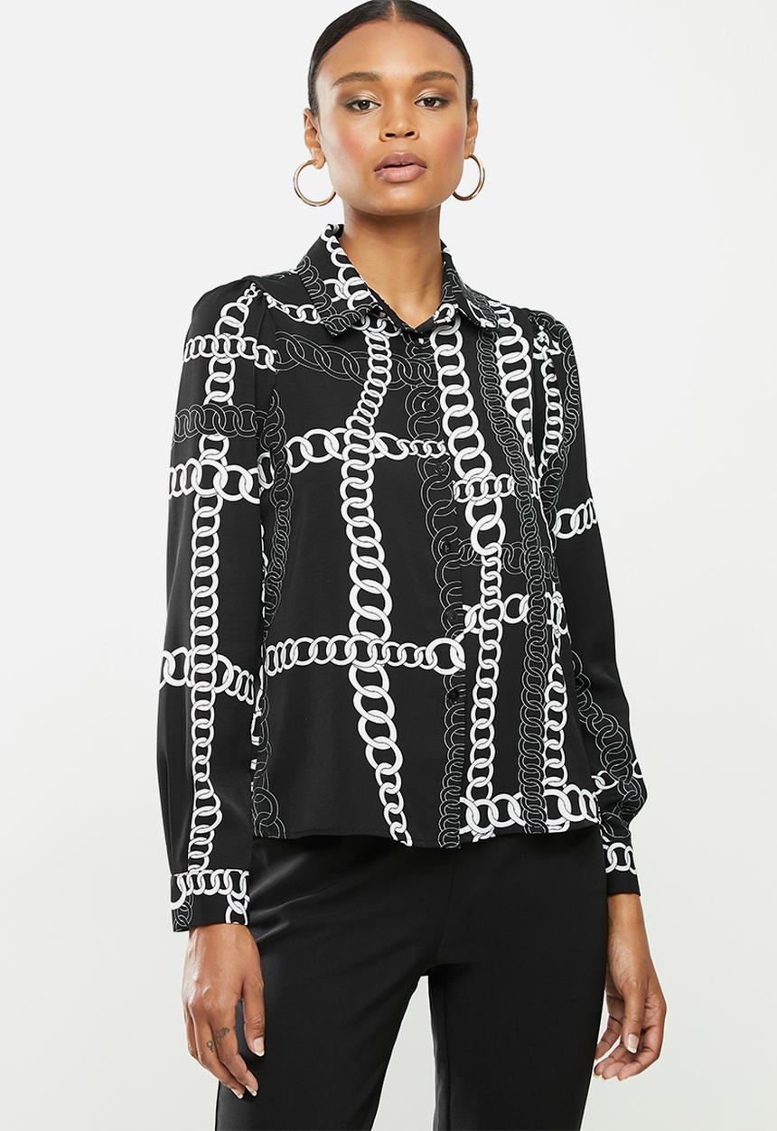 SISSY BOY - Bossy babe shirt - black & white