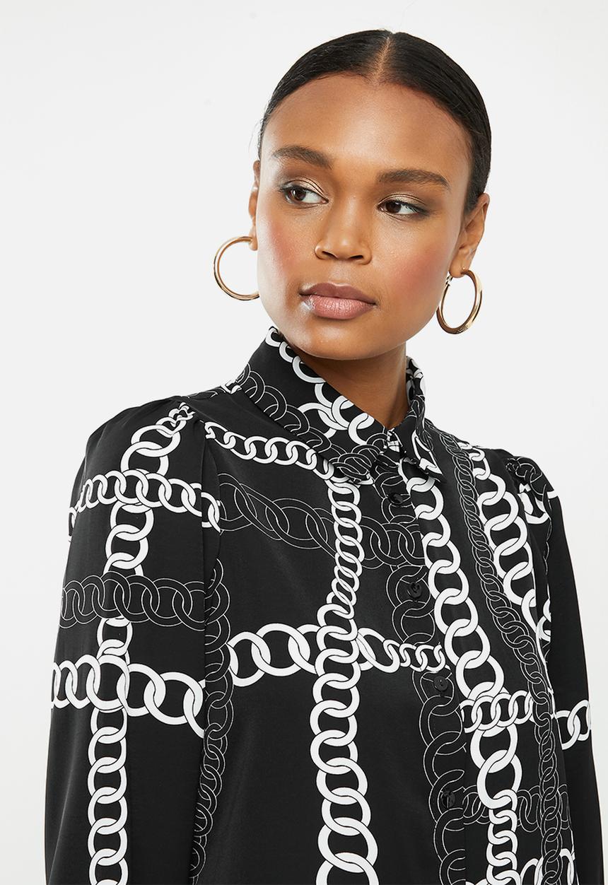 SISSY BOY - Bossy babe shirt - black & white