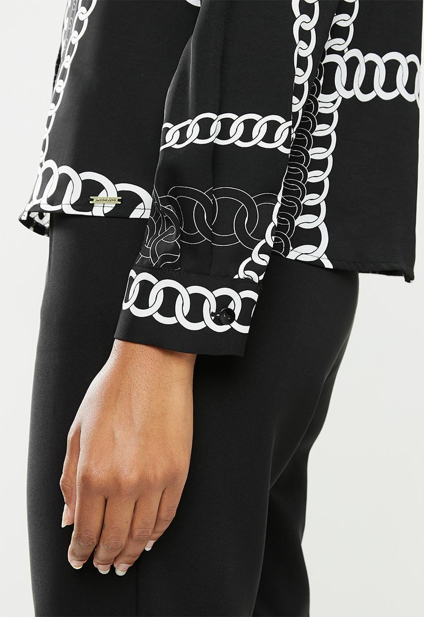SISSY BOY - Bossy babe shirt - black & white