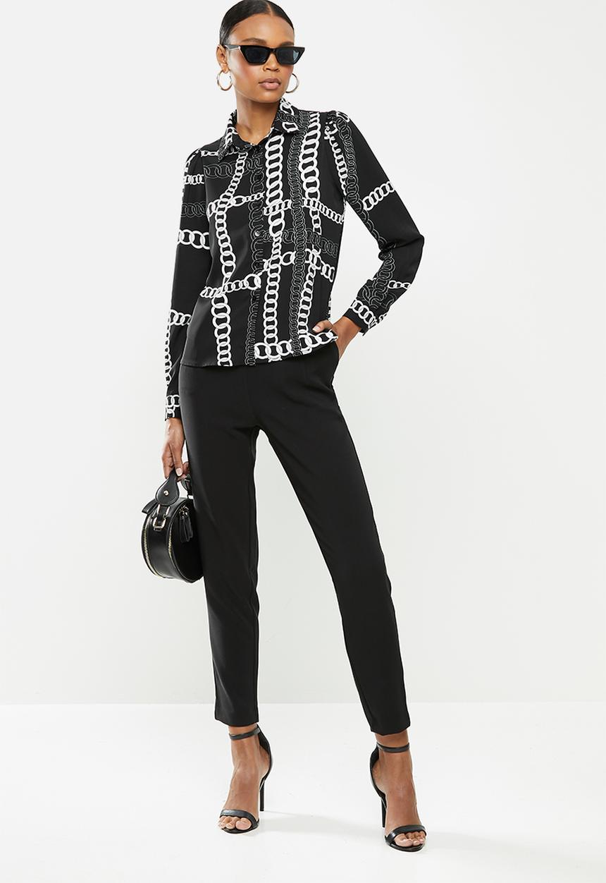 SISSY BOY - Bossy babe shirt - black & white