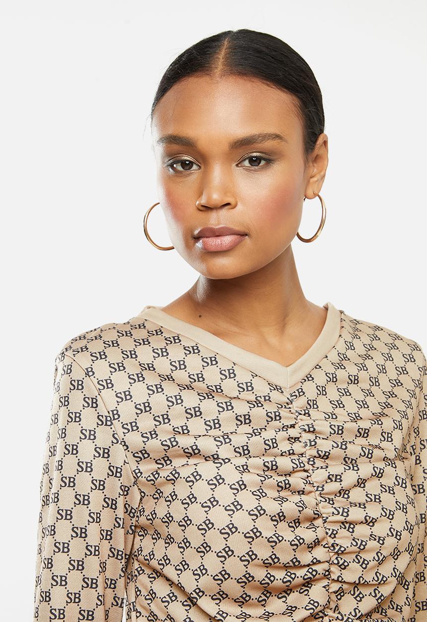 SISSY BOY - Name drop sweater - black & stone