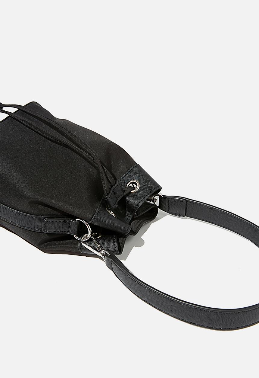 Rubi - Nylon bucket bag - black