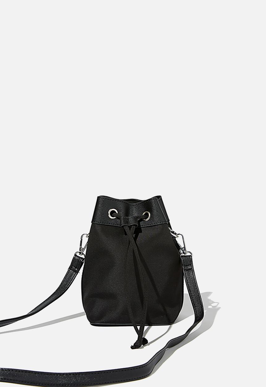 Rubi - Nylon bucket bag - black