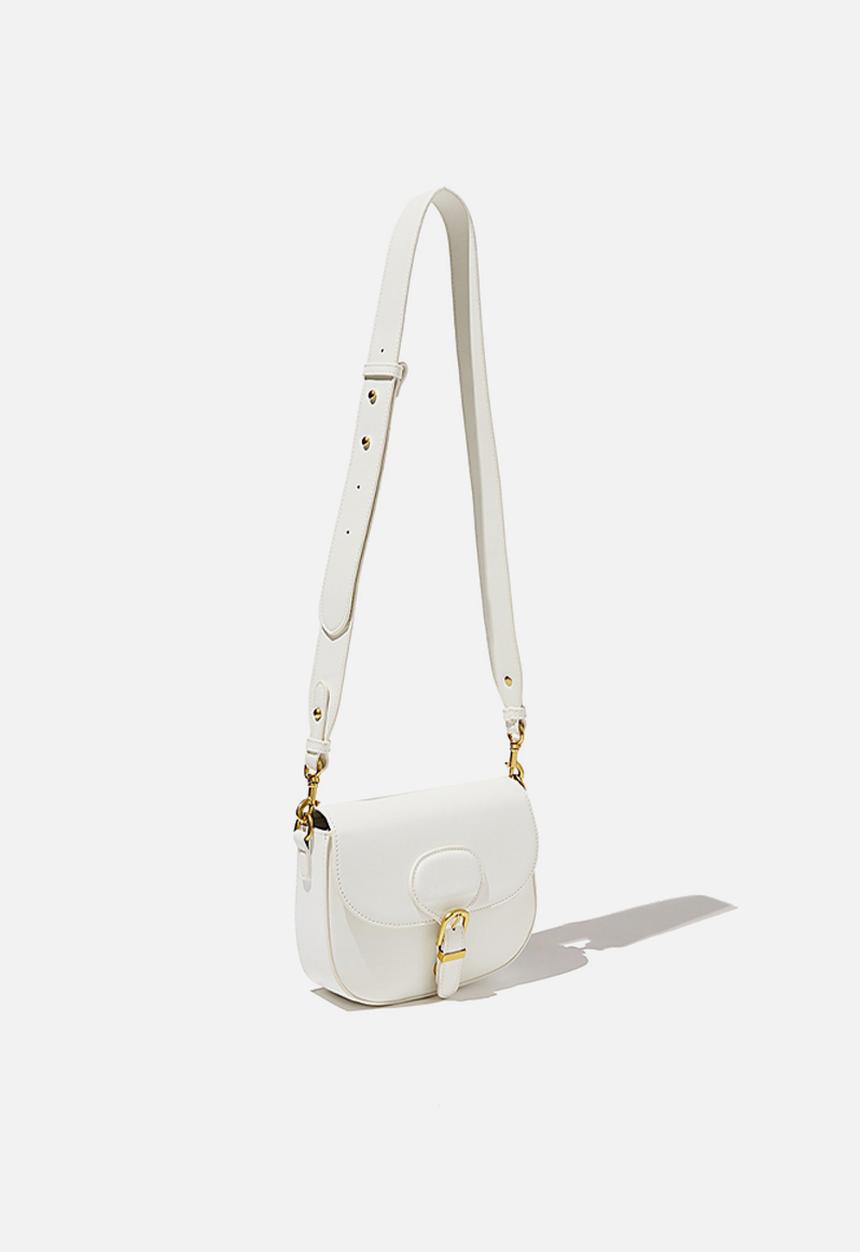 Rubi - Blaire buckle cross body bag - white