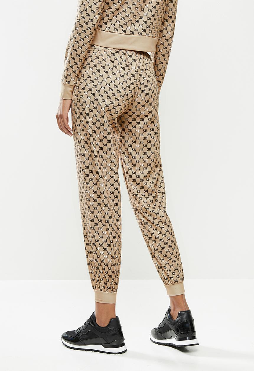 SISSY BOY - Name drop jogger - black & stone