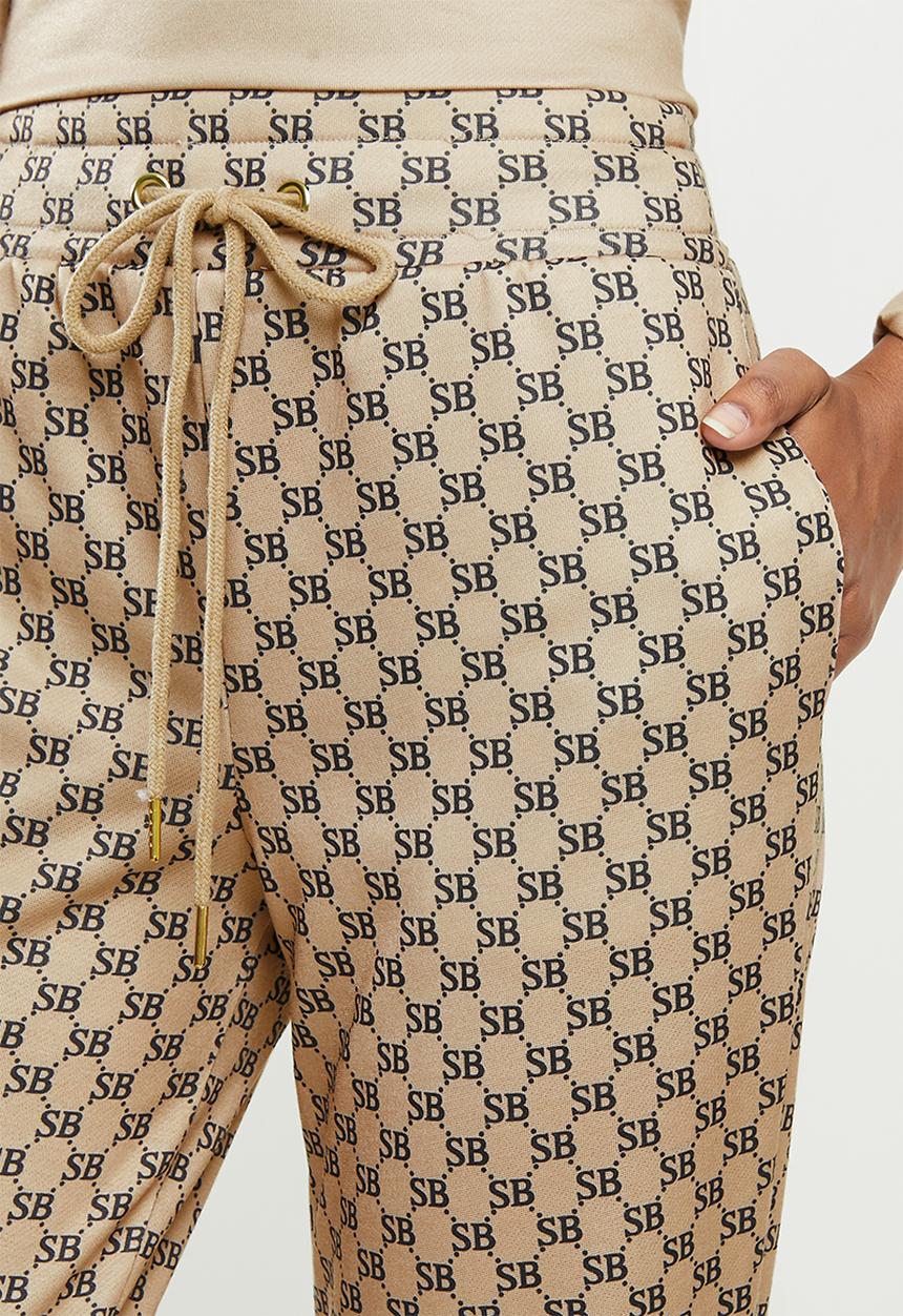 SISSY BOY - Name drop jogger - black & stone
