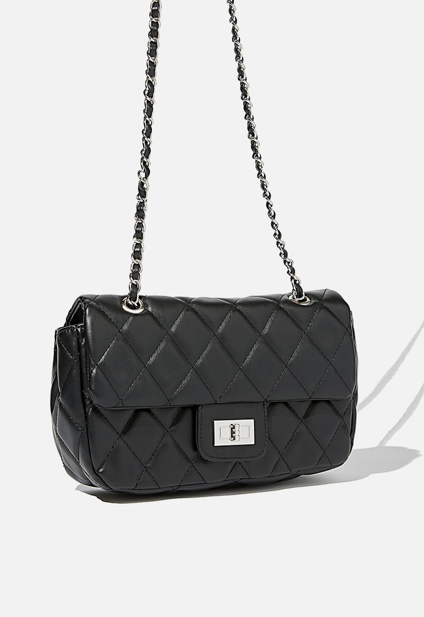 Rubi - Hailey quilted cross body bag - black