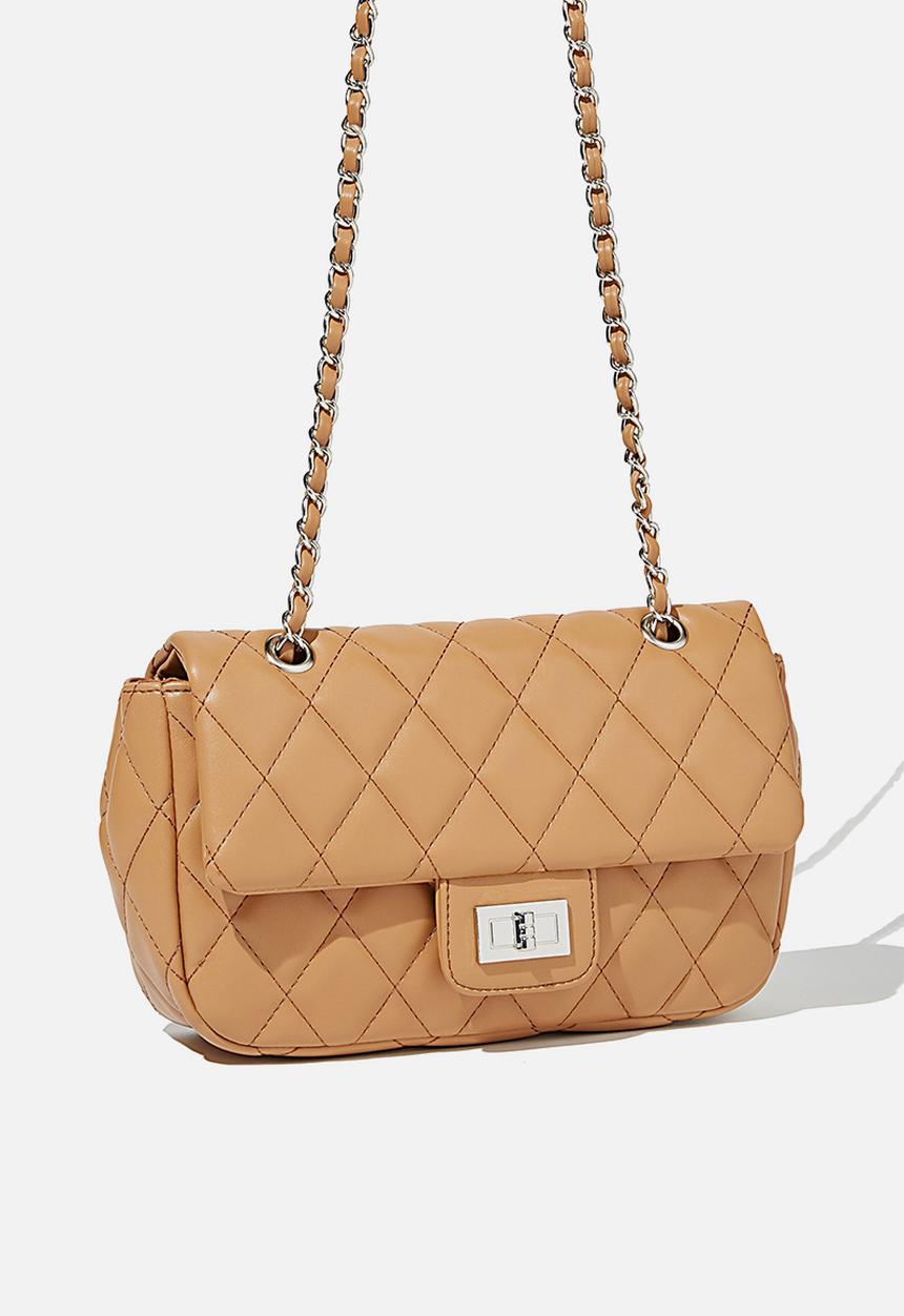 Rubi - Hailey quilted cross body bag - tan