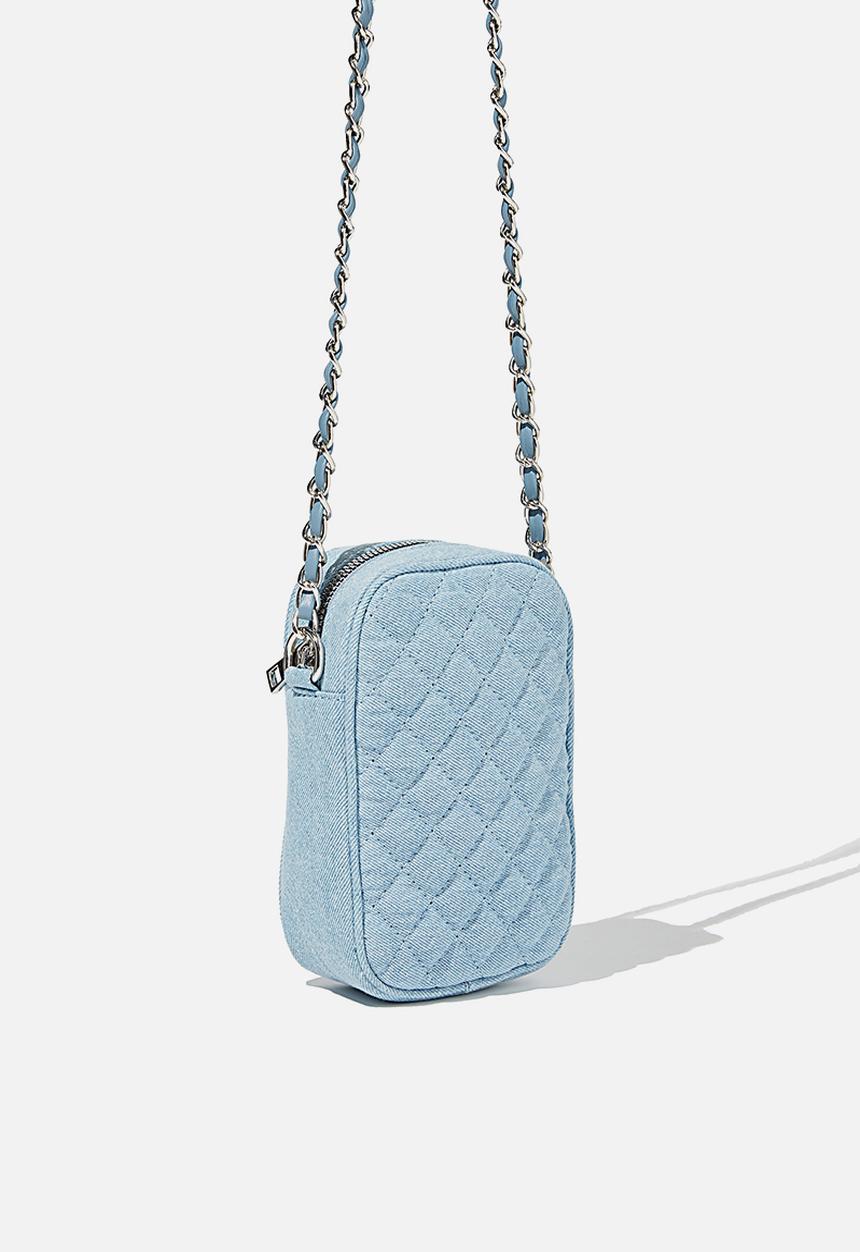 Rubi - Hailey mini quilted cross body bag - burleigh blue