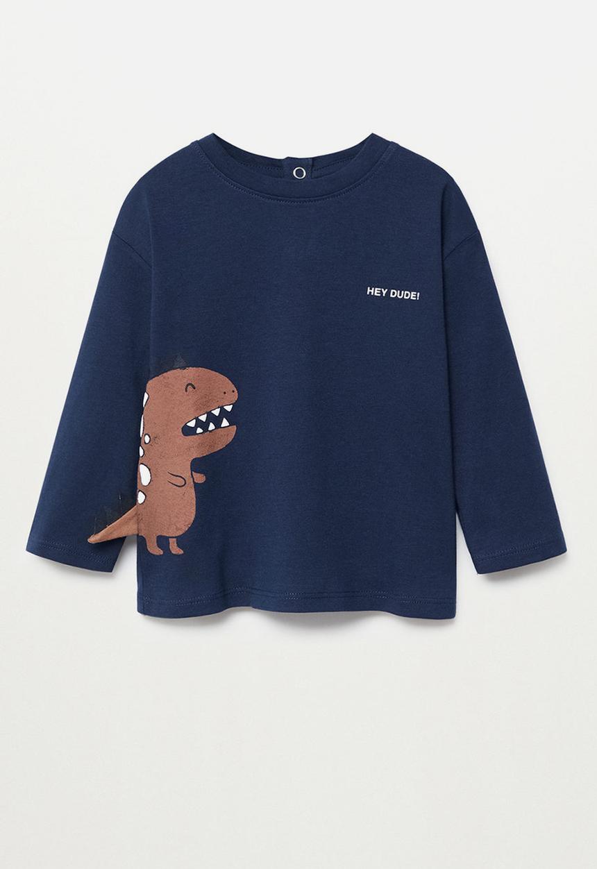 MANGO - Dino long sleeve tee - navy