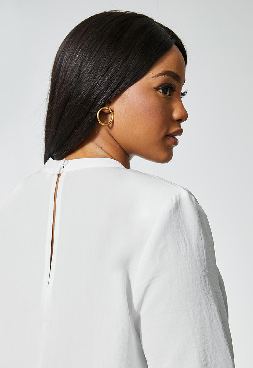 Superbalist - Shoulder pad shell top - ivory